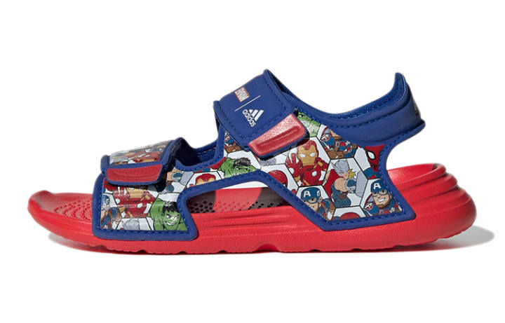 Adidas MARVEL x Adidas Adventures Slip Resistant Children's Sandals Blue Red Kids'