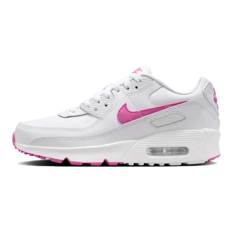 Nike Nike Air Max 90 Low top Kids' Running Shoes White Pink Kids'