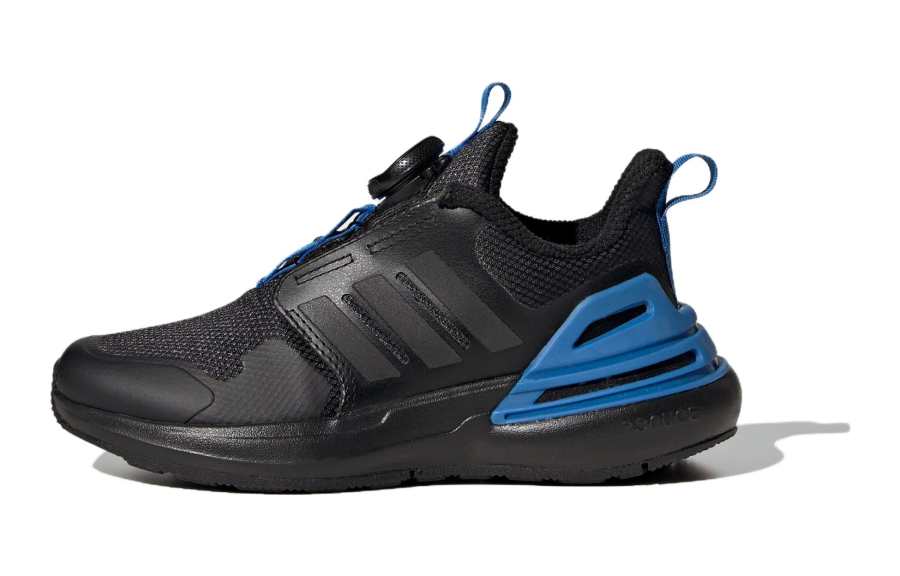 Adidas Adidas Rapidasport BOA Comfortable Slip Resistant Abrasion Resistant Mid top Kids Lifestyle Shoes Black Blue Kids'