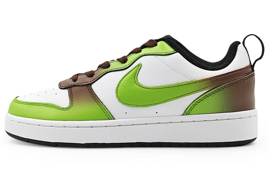 Nike Nike Court Borough Low 2 Leather Low top Kids' Skateboarding Shoes Green Brown Teenagers