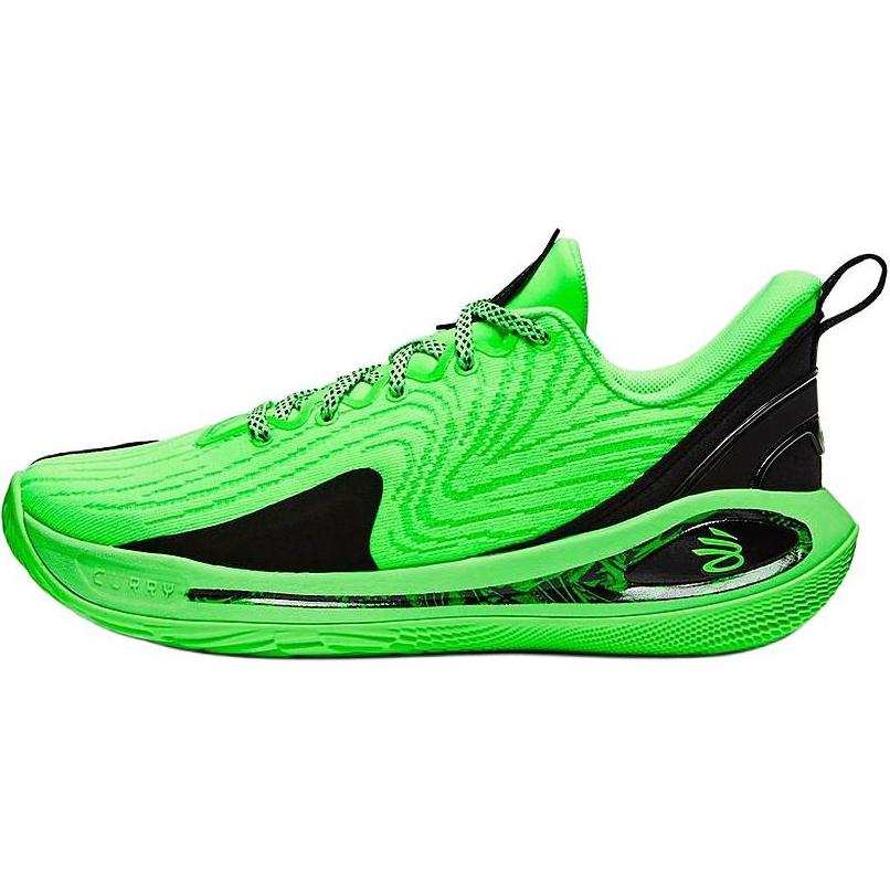 Under Armour Curry Flow 12 Low top Children's Basketball Shoes Green/Black Kids'