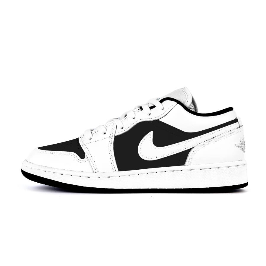 Jordan Jordan Air Jordan 1 Low Cushioning, Wear Resistant Low top Children's Basketball Shoes Black Teenagers