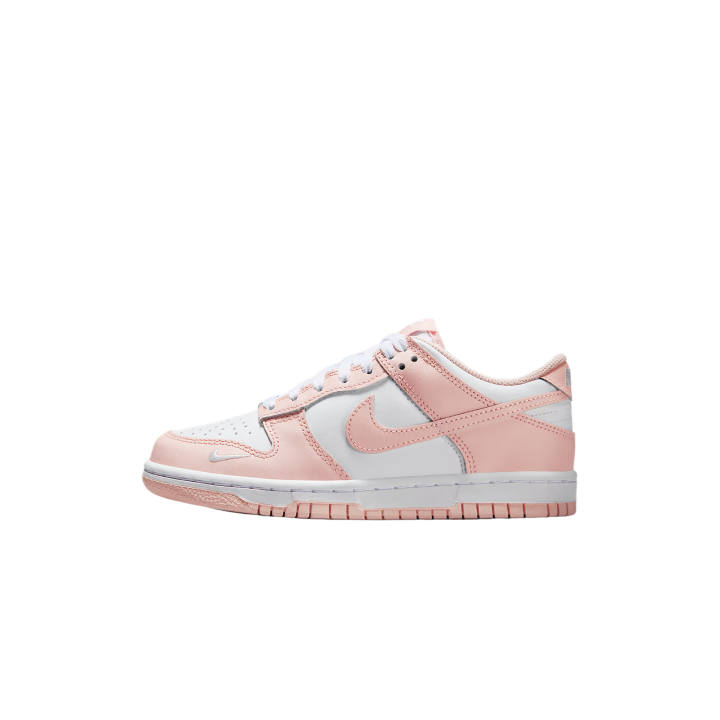 Nike Nike Dunk Synthetic Leather, Leather Low top Skateboard Shoes Pink White Unisex