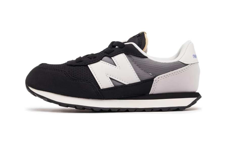 New Balance New Balance NB 237 Comfortable Abrasion Resistant Low top Kids' Running Shoes Black Gray White Kids'
