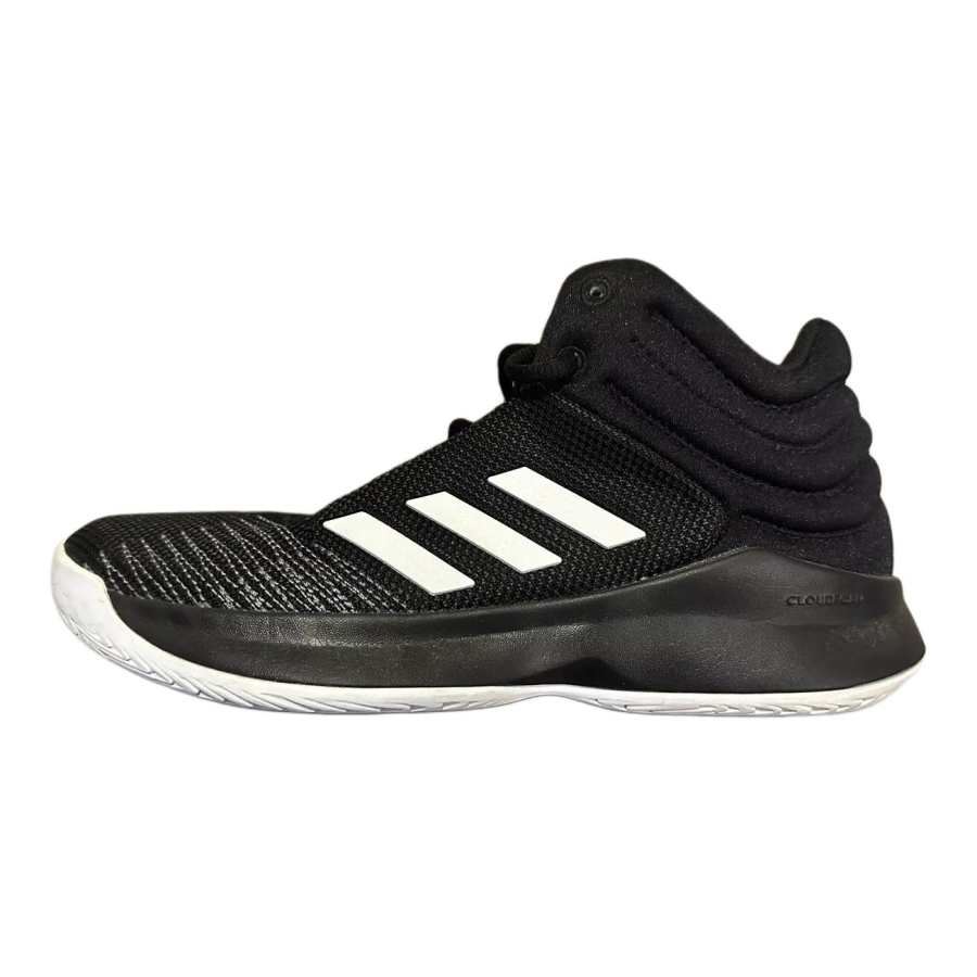 Adidas Adidas Pro Spark 2018 K Breathable Mid top Children's Basketball Shoes Black White Gray Kids'