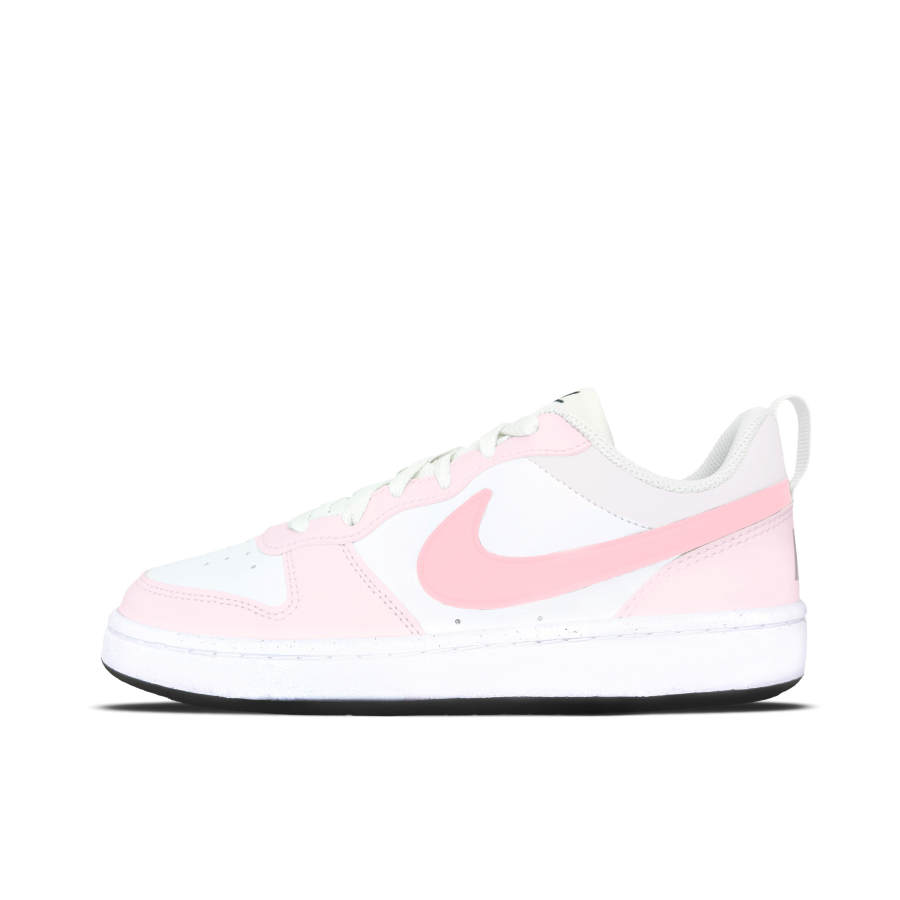 Nike Nike Court Borough Synthetic Leather Low top Kids' Skateboarding Shoes Pink White Teenagers