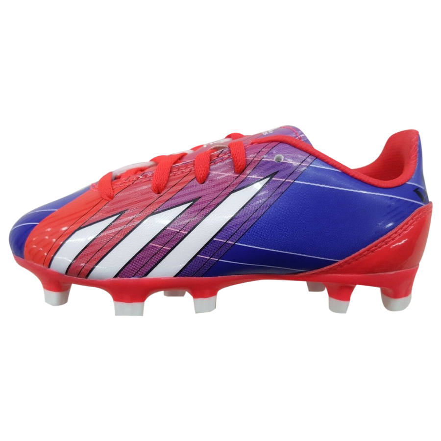Adidas Adidas F10 TRX Slip Resistant Abrasion Resistant Low top Kids' Soccer Shoes Blue White Red Teenagers