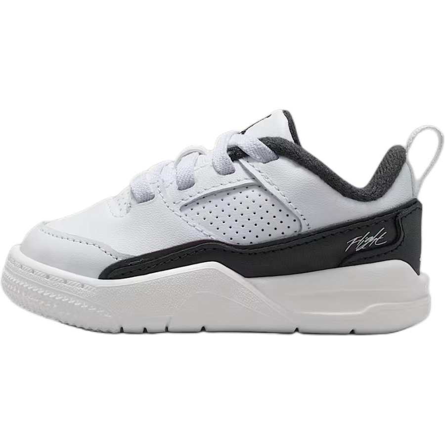 Jordan Jordan FLIGHT COURT Abrasion Resistant Abrasion Resistant Low top Toddler Shoes White Black Infant And Toddler