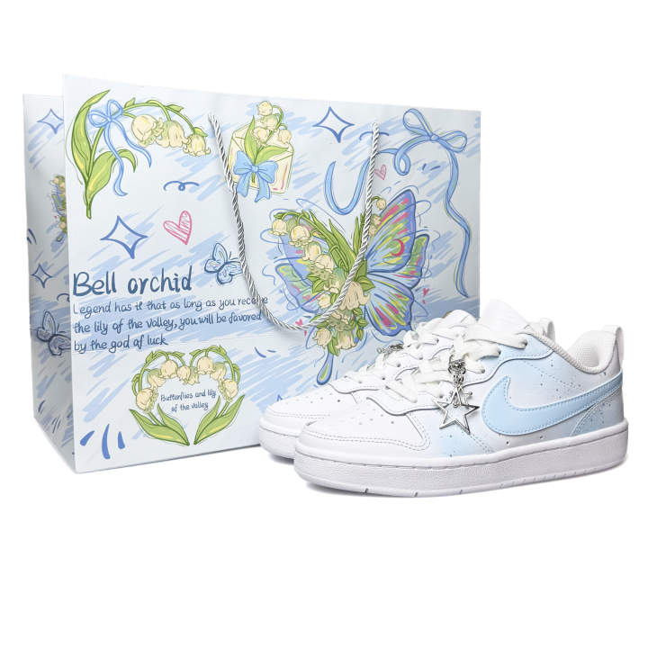 Nike Nike Court Borough Mint Whispers Leather Low top Kids' Skateboarding Shoes