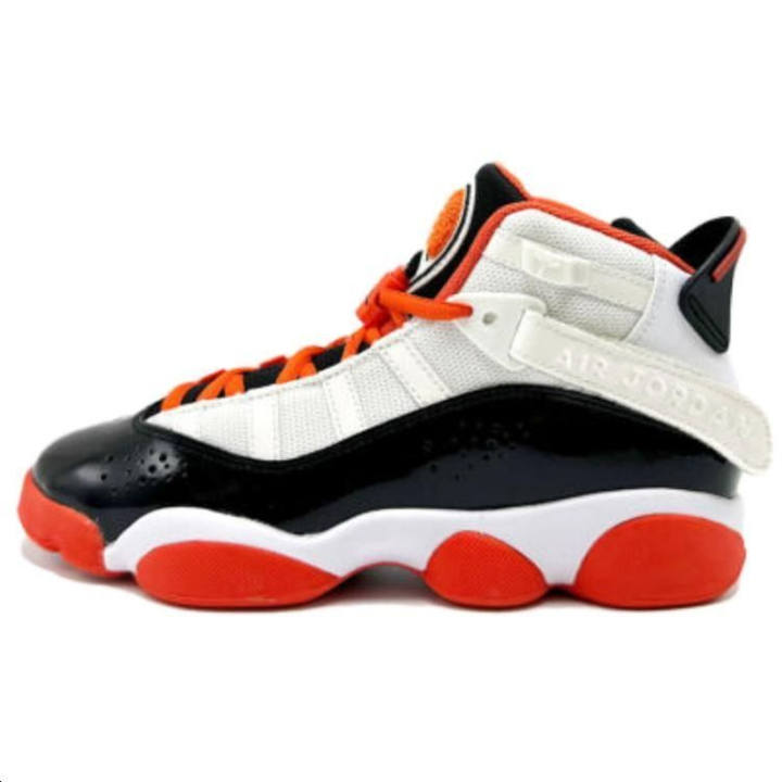 Jordan Jordan 6 Rings White Black Team Orange GS