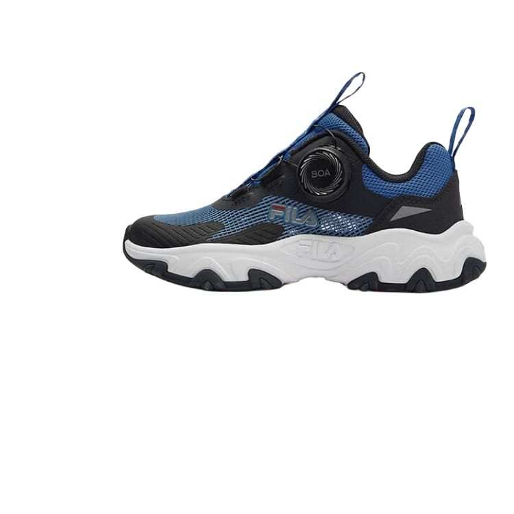 FILA KIDS Boa Slip Resistant Abrasion Resistant Low top Kids' Running Shoes Blue Kids'