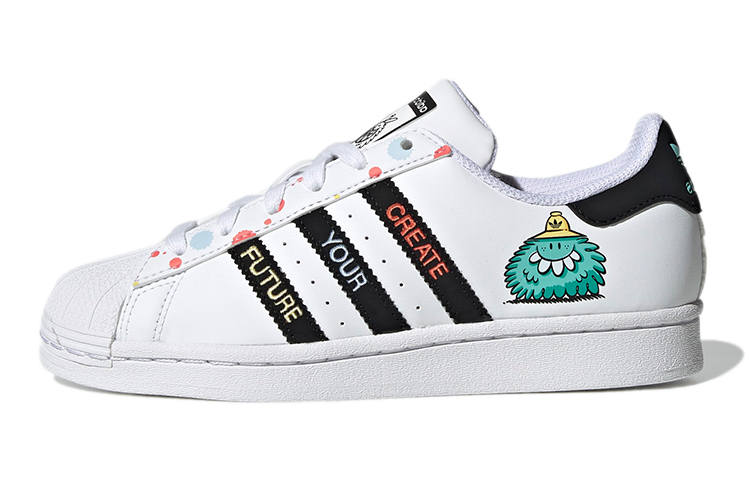 Adidas Originals Kevin Lyons x Adidas Originals J Low top Skateboard Shoes White Black Teenagers