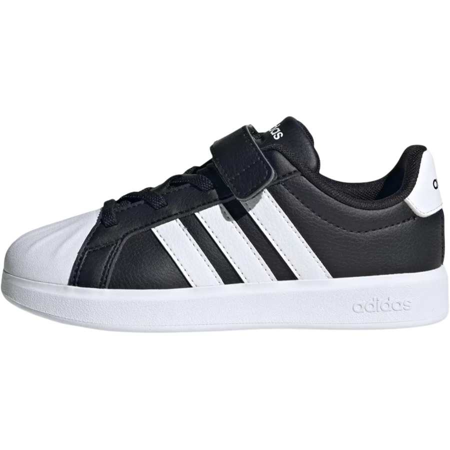 Adidas Adidas Street Talk Low top Kids' Skateboarding Shoes Black White Children Aged 3 7 Years Old