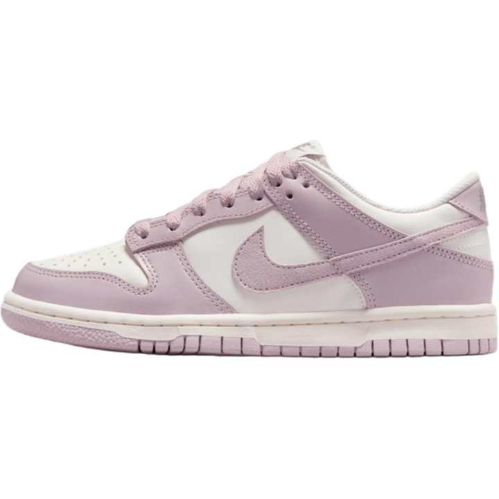Nike Nike Dunk Leather Low top Skateboard Shoes Pink White Unisex
