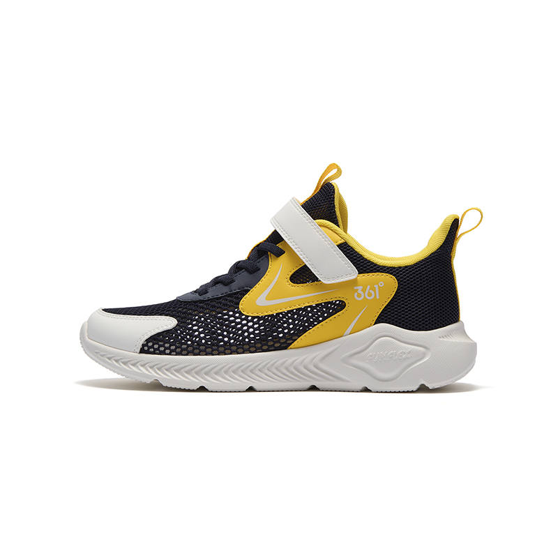 361°KIDS Physical Fitness Test & Exam Low top Running Shoes Blue Yellow White Large Mesh Hole Version Teenagers