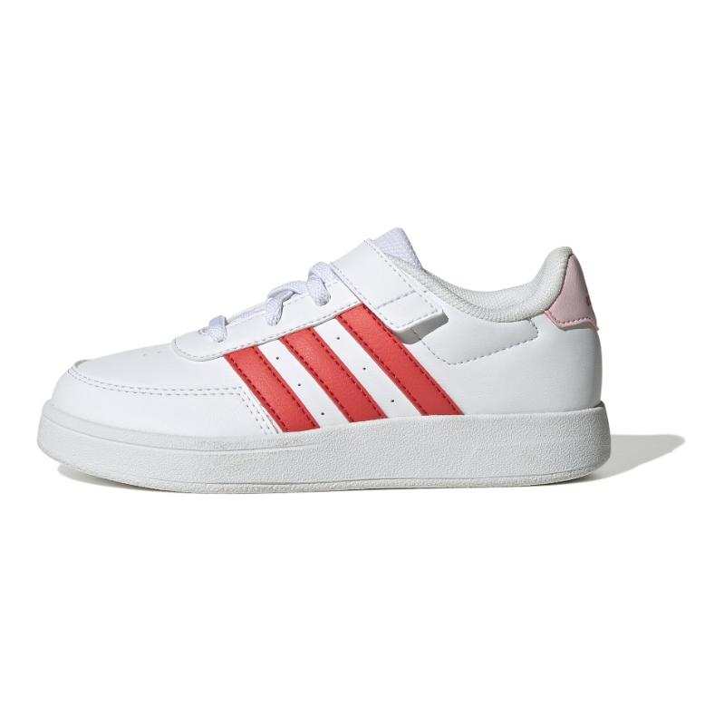 Adidas Adidas BREAKNET 2.0 Slip Resistant Abrasion Resistant Low top Kids' Skateboarding Shoes White Red Kids'