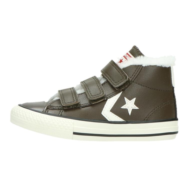 Converse Star Player 76 EV 3V Mid top Kids' Skateboarding Shoes Brown White Teenagers