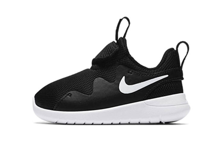Nike Nike Tessen Slip Resistant Abrasion Resistant Low top Running Shoes Black White Infant And Toddler