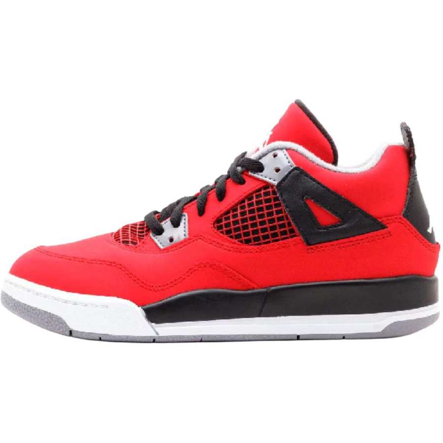 Jordan Jordan Retro 4 Abrasion Resistant Mid top Children's Basketball Shoes Red Kids'