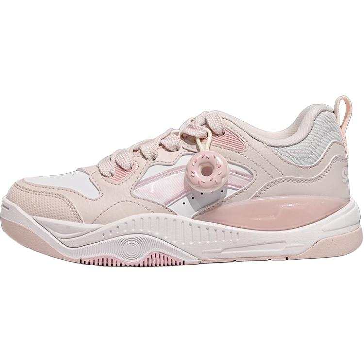 Li-Ning YOUNG Li Ning YOUNG Sports Life Collection Synthetic Leather Low top Kids Lifestyle Shoes Light Rose Pink Kids'
