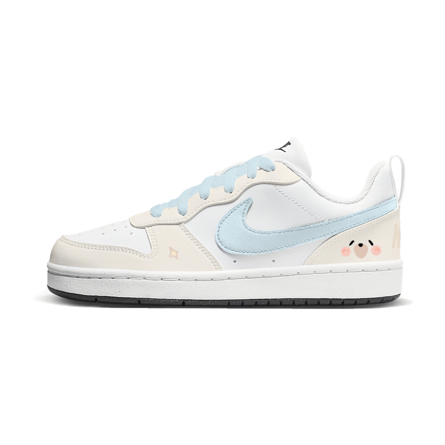 Nike Nike Court Borough Maris Sal Bear Low top Kids' Skateboarding Shoes Yellow Blue Unisex