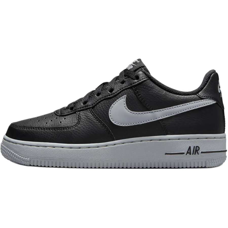 Nike Nike Air Force 1 Cushioning, Wear Resistant Low top Kids' Skateboarding Shoes Black Kids'