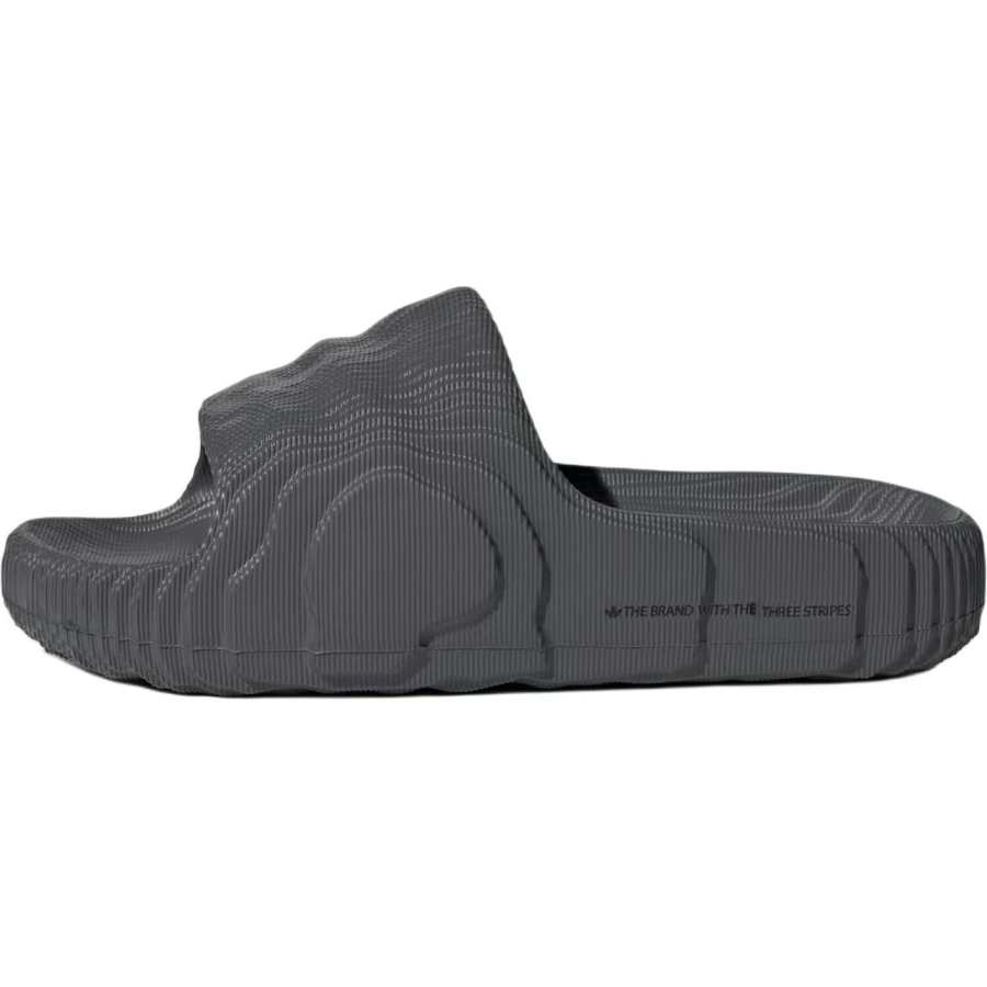 Adidas Adidas Slip Resistant Abrasion Resistant Low top Kids' Slippers Gray Teenagers