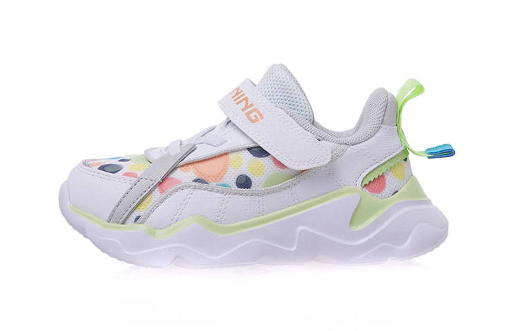 Li-Ning YOUNG Li Ning YOUNG Comfortable Sports Casual Shoes White Children Aged 3 7 Years Old