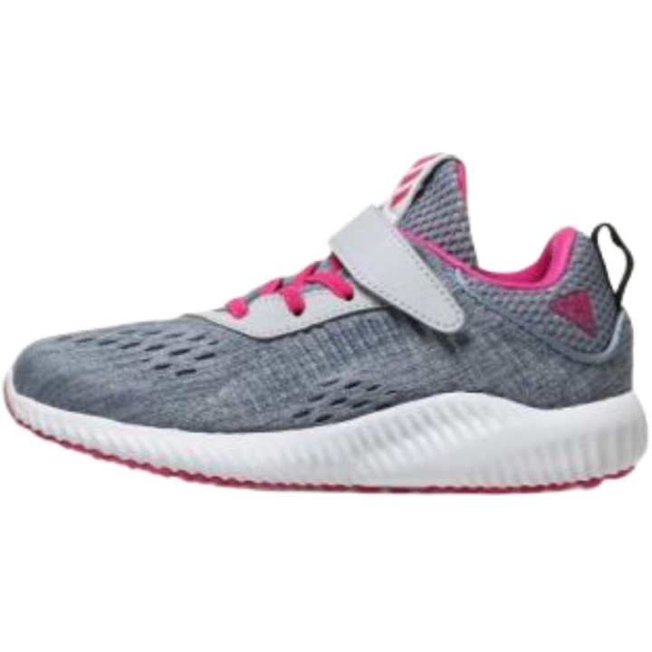 Adidas Adidas AlphaBounce Comfortable Slip Resistant Abrasion Resistant Low top Kids Lifestyle Shoes Gray