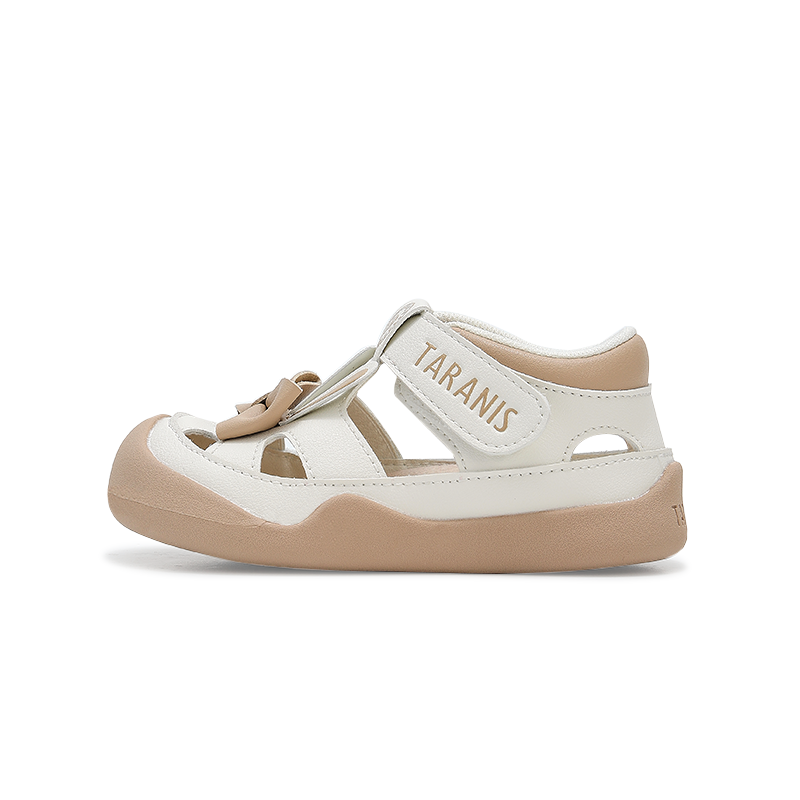 TARANIS Toddler Shoes Ecru/Apricot Infant And Toddler