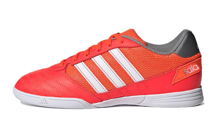 Adidas Adidas Super Sala Anti-Slip And Wear-Resistant Lightweight Low-Top Kids' Soccer Shoes Red White Kids'