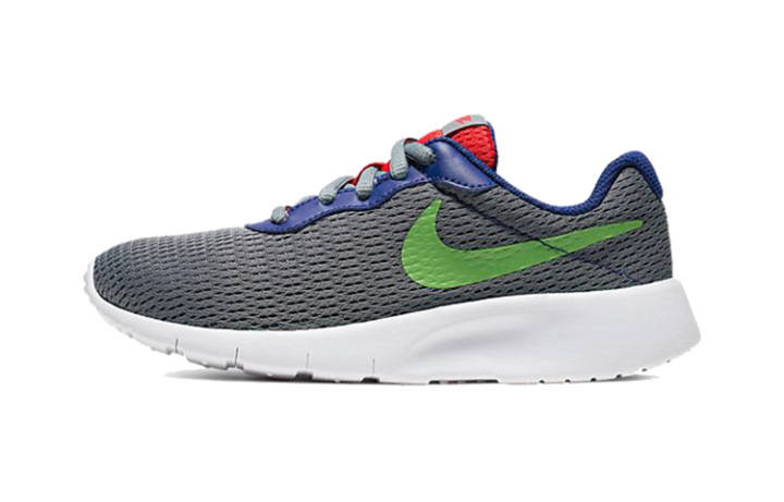Nike Nike Tanjun Kids Lifestyle Shoes Gray Green Children Aged 3 7 Years Old