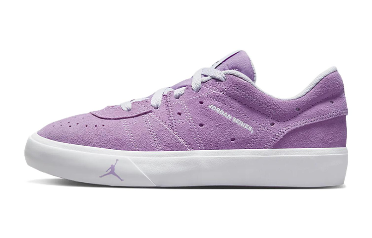 Jordan Jordan Air Jordan Series ES Leather Slip Resistant Abrasion Resistant Low top Skateboard Shoes Purple Unisex