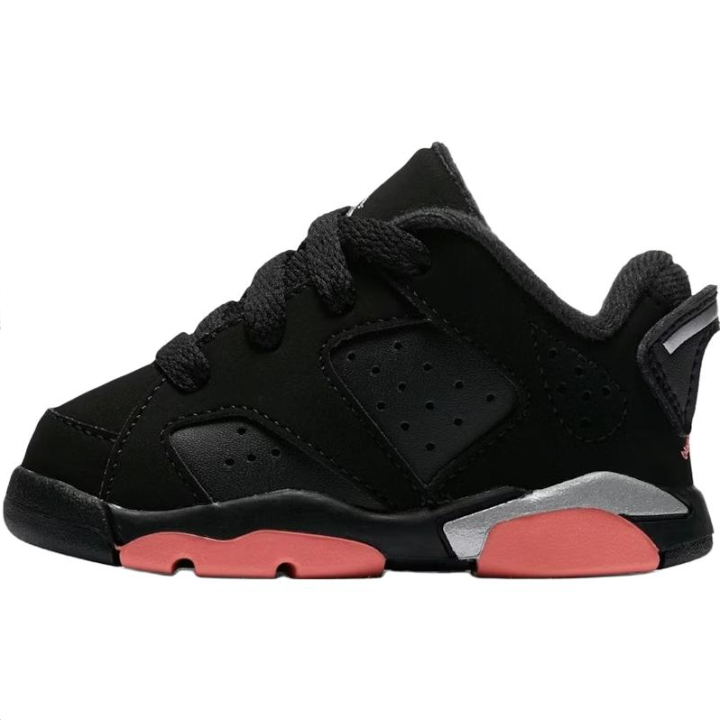 Jordan Jordan 6 Abrasion Resistant Low top Toddler Shoes Black Infant And Toddler