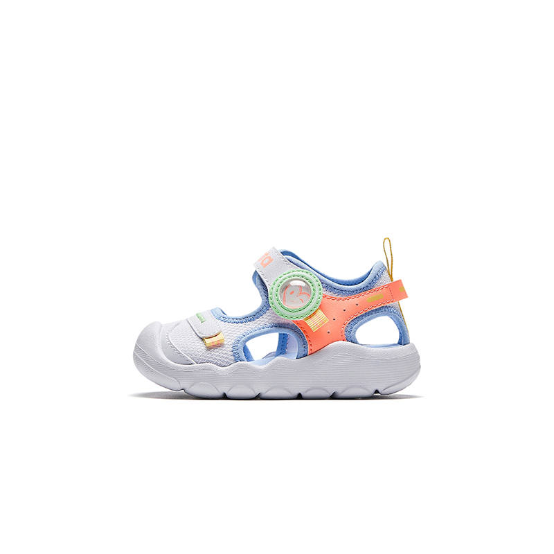 Antakids Fabric Anti Kick Breathable Lightweight Cushioning Low top Toddler Shoes White Orange Red Infant And Toddler