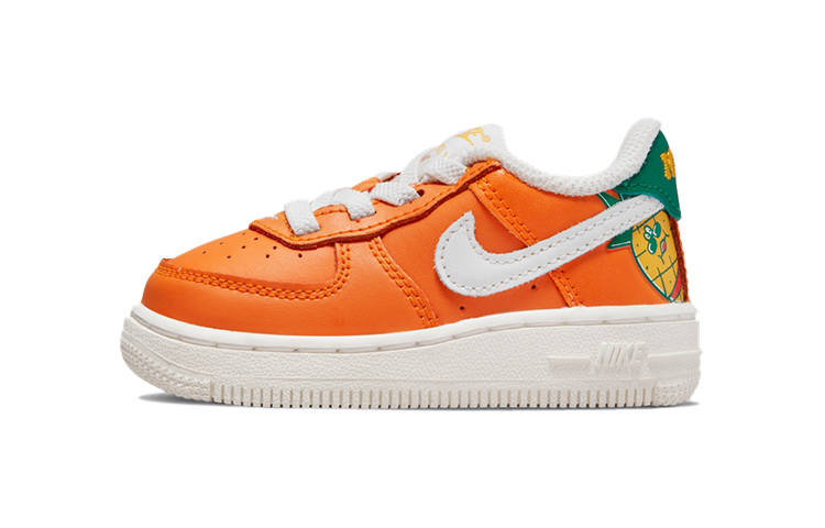 Nike Nike Air Force 1 LV8 Casual Low top Toddler Shoes Orange White Infant And Toddler