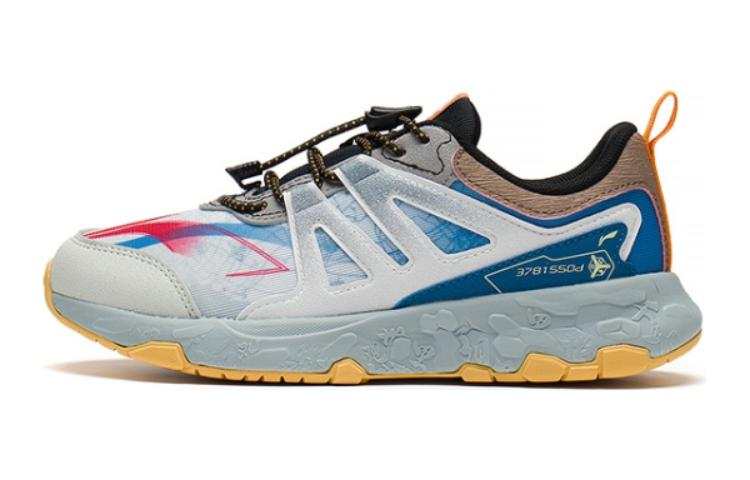 Li-Ning YOUNG Li Ning YOUNG Slip Resistant Cushioning Abrasion Resistant Low top Running Shoes Blue Teenagers