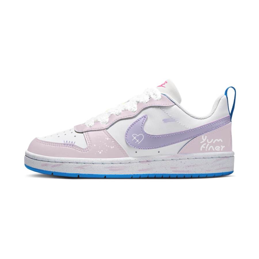 Nike Nike Court Borough Chinese Snowball Floral Jade Synthetic Leather Slip Resistant Abrasion Resistant Low top