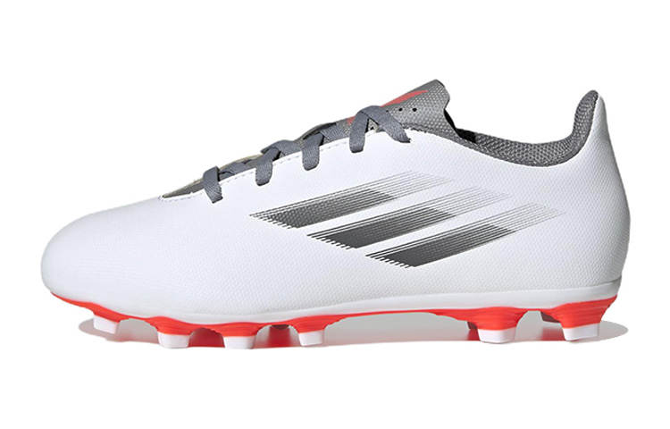 Adidas Adidas X Speedflow .4 Anti-Slip And Wear-Resistant Lightweight Low-Top Kids' Soccer Shoes White Gray Orange Kids'