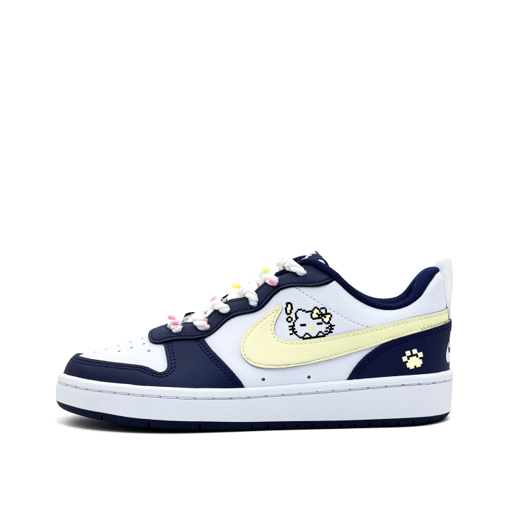 Nike Nike Court Borough Sleepy Kitten, Campus Versatile, Youthful, Cute Style Synthetic Leather