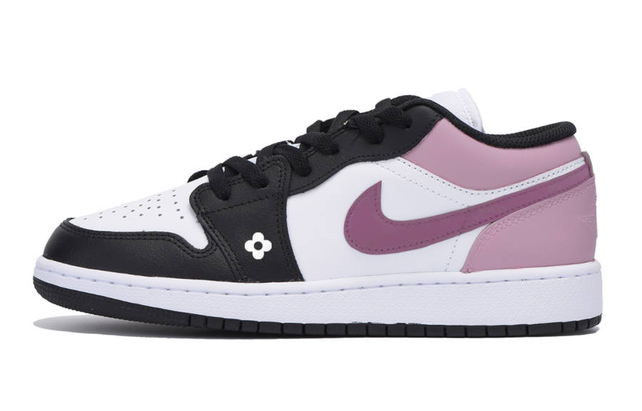 Jordan Jordan Air Jordan 1 Low Leather Low top Children's Basketball Shoes White Teenagers