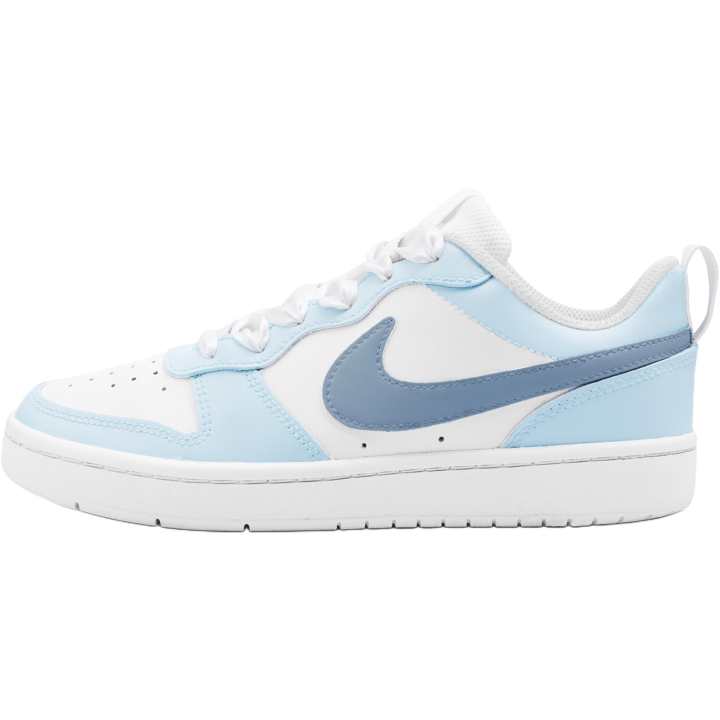 Nike Nike Court Borough Leather Slip Resistant, Abrasion Resistant, Breathable Low top Kids' Skateboarding Shoes Blue