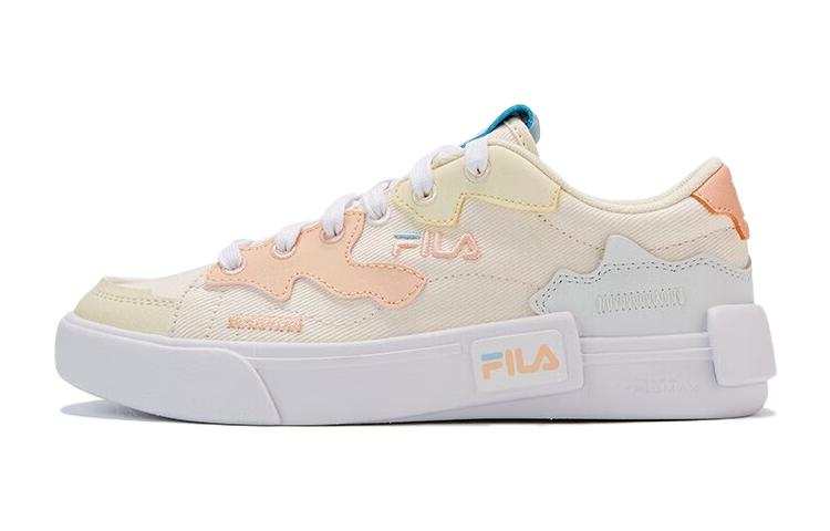 FILA KIDS Slip Resistant Slip Resistant Kids' Skateboarding Shoes Milk White Soft Peach Pink Teenagers