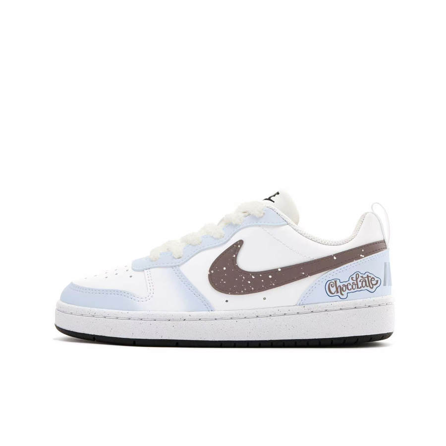 Nike Nike Court Borough Cocoa Frost Velvet Synthetic Leather Abrasion Resistant Abrasion Resistant Low top Skateboard Shoes