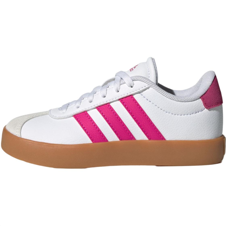 Adidas Adidas VL COURT 3.0 Support Low top Kids' Skateboarding Shoes Cloud White/Bright Pink Teenagers