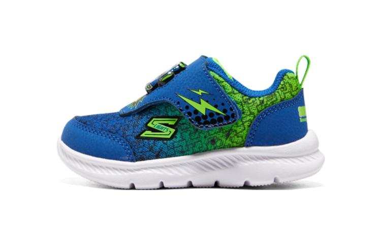 Skechers Razor Fle Comfortable Abrasion Resistant Low top Toddler Shoes Blue Green Infant And Toddler