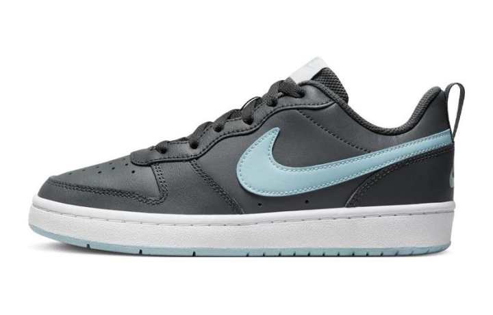 Nike Nike Court Borough 2 Low 2 Comfortable Versatile Leather Low top Skateboard Shoes Gray Unisex