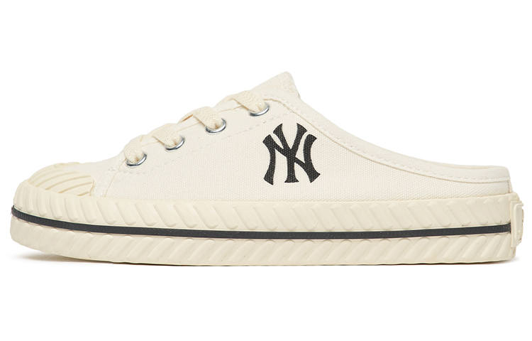 MLB Playball Mule Playball Origin Mule Canvas Slip on Low top Kids' Skateboarding Shoes Ecru Kids'