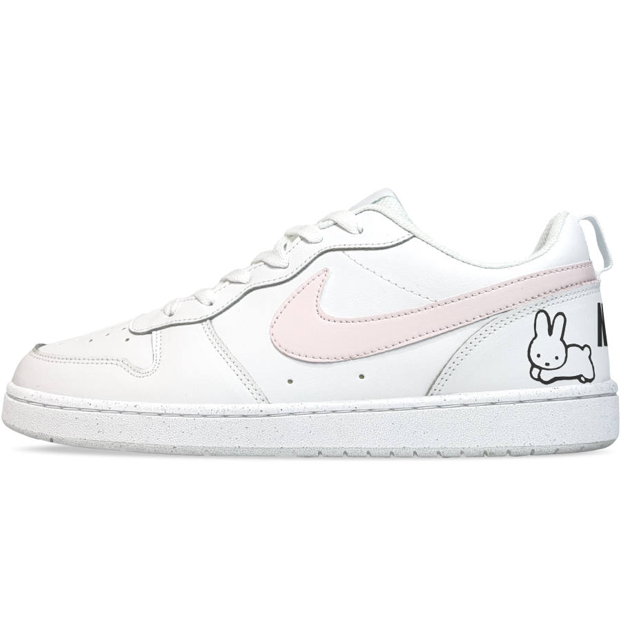 Nike Nike Court Borough White Bunny With Peach Abrasion Resistant Lightweight Cushioning
