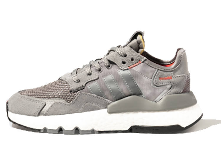 Adidas Originals Nite Jogger J Low top Kids Lifestyle Shoes Gray Silver
